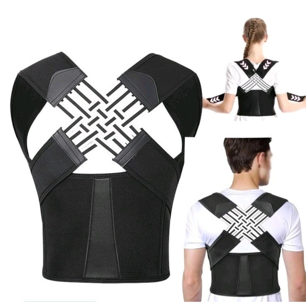 Posture Corrector Back Support Vest - Black